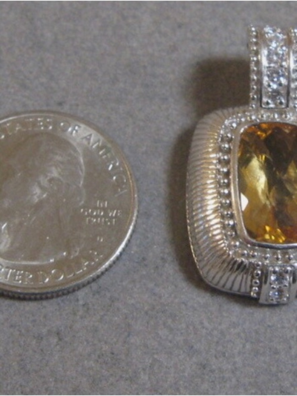 Judith Ripka Citrine Enhancer - Picture 5 of 6